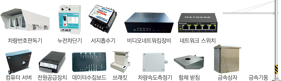 AI 정지선 위반 구성품 이미지